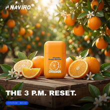 Naviro Cool Inhaler Orange with fresh oranges